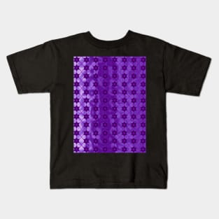 PURPLE Star Pattern Kids T-Shirt